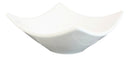 Pack Of 6 Contemporary White Quad Cornered 12oz Rice Soup Sauce Porcelain Bowls