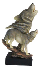 Ebros 15"H Full Moon Wildlife Howling Wolf Bust Statue On Museum Pedestal Base