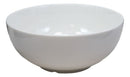 Pack Of 2 Large Contemporary Round White Jade Melamine Ramen Pho Vegetable Bowls