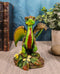Ebros Colorful Garden Fruits and Berries Green Thumb Dragon Statue by Stanley Morrison Medieval Fairy Dragons Fantasy Decor Figurine (Avocado Guacamole Wyrmling with Ladybug Friend)