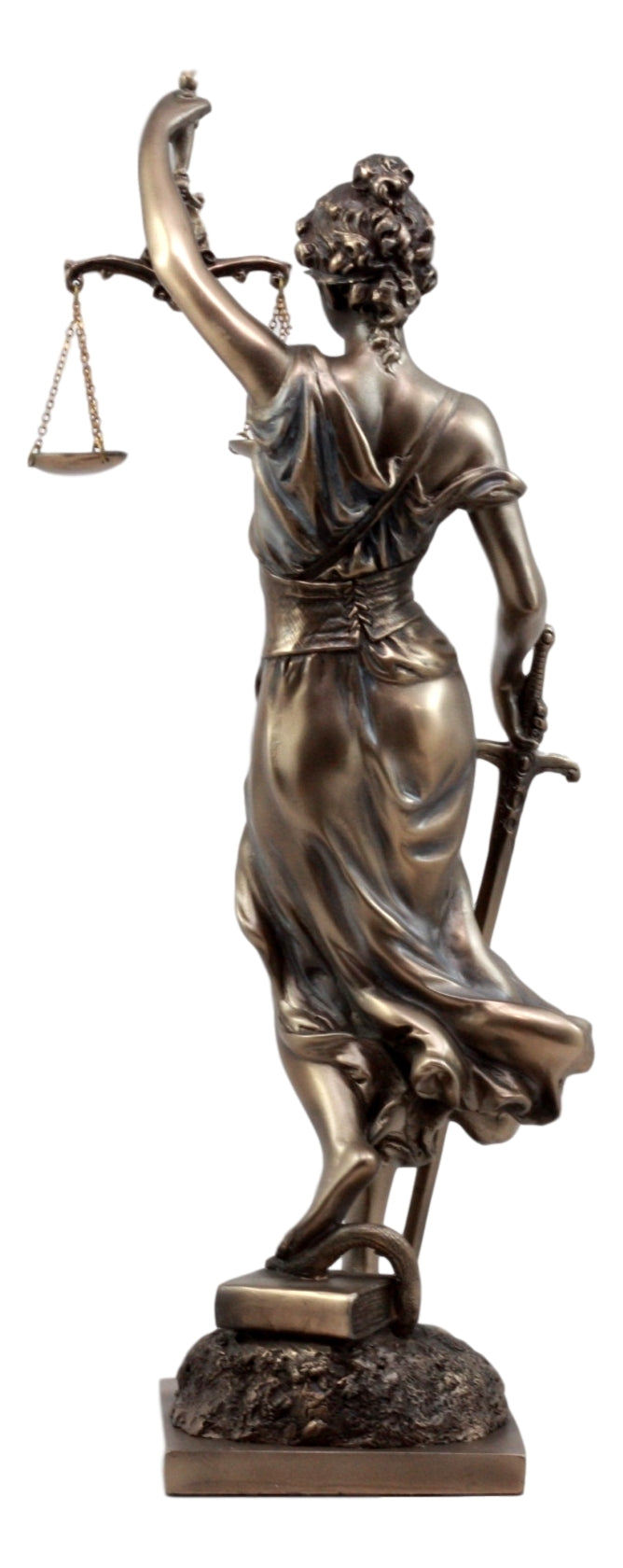 Ebros Gift Bronzed Resin Greek Goddess Lady Of Justice Statue 13.5"H La Justicia Dike Figurine