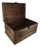 Large Western Six Shooter Pistol Guns Ammo Bullets Decorative Wooden Box 15"L