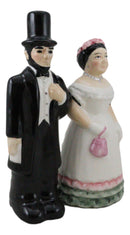 Patriotic American President Abraham Lincoln And Mary Salt Pepper Shakers Set