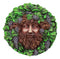 Ebros Dionysus Bacchus Spirit of The Vine Decor Wall Plaque 5.25" Diameter Wiccan Wicca Art Decorative Sculpture by Oberon Zell