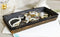 Ebros Rustic Cowboy Dual Revolver Six Shooter Western Star & Ropes Jewelry Dish Tray