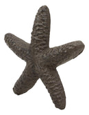 Ebros Cast Iron Ocean Coral Sea Star Shell Starfish Decorative Accent Statue in Rustic Bronze Finish 4.5" Wide Nautical Coastal Themed Decor for Wedding Beach Party Home Decorations DIY Crafts (2)
