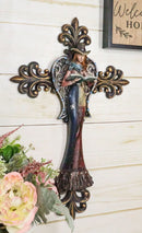 Southwest Rustic Fleur De Lis Texas Western Cowgirl Angel Wall Cross Decor
