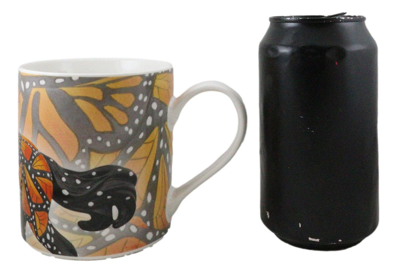 The Trail Of Painted Ponies Butterflies Run Free Black Horse Ceramic Mug Cup