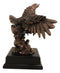 American Bald Eagle Swooping Towards Water Bronze Electroplated Resin Figurine