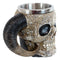 Ram Horned Tribal Floral Lace Tooled Skull Beer Stein Tankard Coffee Cup Mug