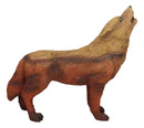 Desert Grand Canyons Native Tribal Howling Wolf Totem Spirit Figurine 6.25"L