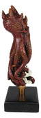 Ebros Red Octopus Demon King Crushing Skull Novelty Beer Tap Handle Figurine With Base