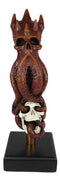 Ebros Red Octopus Demon King Crushing Skull Novelty Beer Tap Handle Figurine With Base