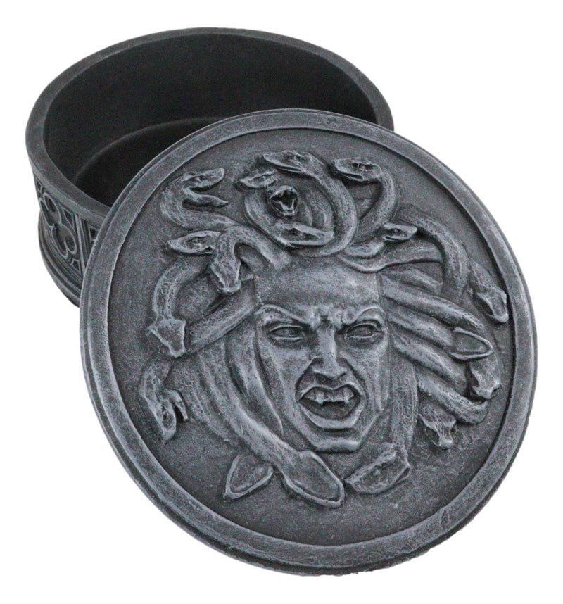 Severed Head Of Greek Goddess Medusa With Snake Hairs Decorative Jewelry Box