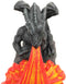 Line of Fire Flame Breath of Azure Dragon Incense Burner T-Lite Holder Sculpture