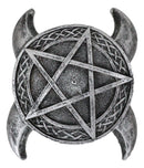 Sacred Moon Triple Goddess Pentagram With Celtic Knotwork Incense Stick Holder
