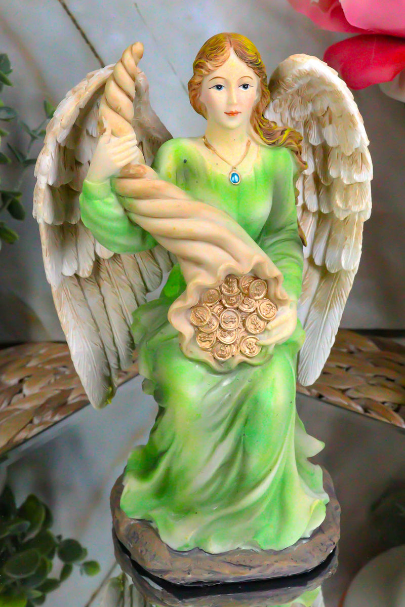 Ebros Colorful Sitting Roman Angel Of Abundance Prosperity Positive Energy Statue 7"H