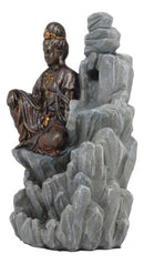 Ebros Bodhisattva Kuan Yin Buddha Backflow Incense Burner Statue 7.5"H