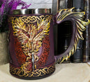 Ebros Ruth Thompson Dragon's Lair Flame Blade Drake 14oz Coffee Mug Tankard