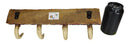Vintage Western Rustic Stag Deer Crown Antlers 4-Pegs Wall Coat Keys Hooks Decor