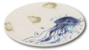 Nautical Marine Ocean Jellyfish Ceramic Salad Dessert Appetizer Plates Pack Of 2
