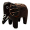 Balinese Wood Handicrafts Jungle Tribal Elephant Miniature Figurines Set 2"L