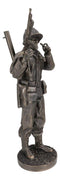 Ebros Military WW2 Staff Sergeant Squad Commander Smoking Cigar Statue Military War Era Soldier Decorative Figurine 13.25"Tall