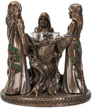 Ebros Triple Goddess Mother Maiden Crone Candle Holder Home Decor Figurine