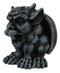 Crouching Gothic Horned Devil Chimera Gargoyle Backflow Incense Cone Burner