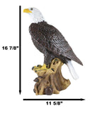 Ebros Gift American Pride National Emblem Bald Eagle Statue 16.5" H Figurine