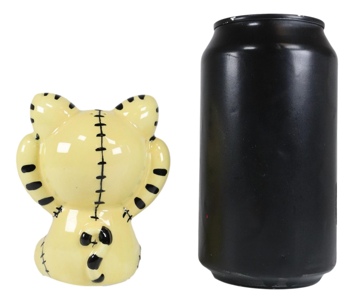 Ebros Furrybones Mao Striped Kittens Voodoo Skeleton Cats Salt And Pepper Shakers Set - Ebros Gift
