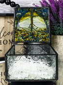 Ebros Louis Comfort Tiffany Northrop Tree of Life Stained Glass Art Jewelry Box