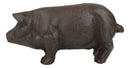 Cast Iron Country Rustic Farmhouse Swine Pig Bacon Decor Paperweight Figurine