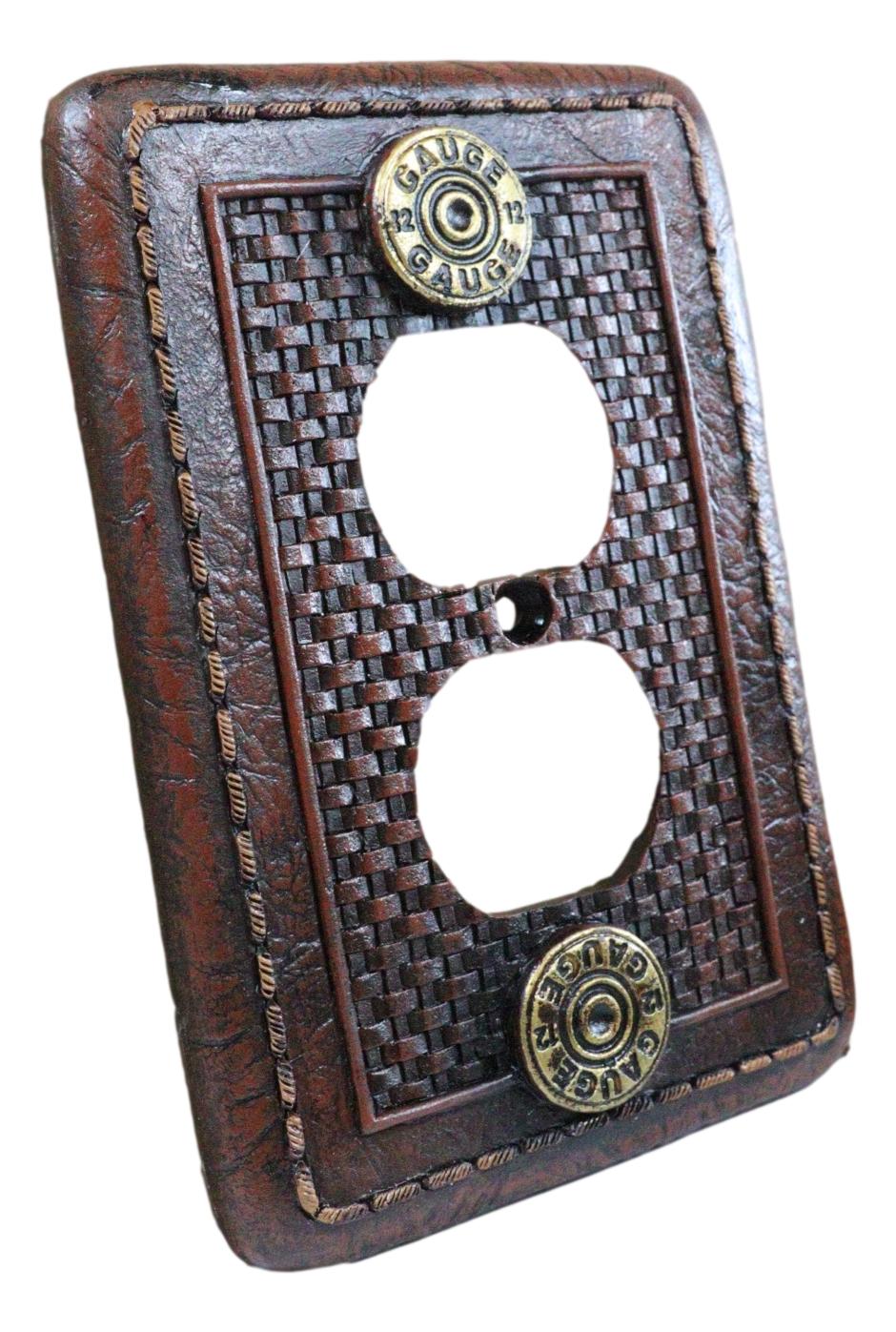 Pack of 2 Western 12 Gauge Shotgun Shells Double Receptacle Outlet Wall Plates