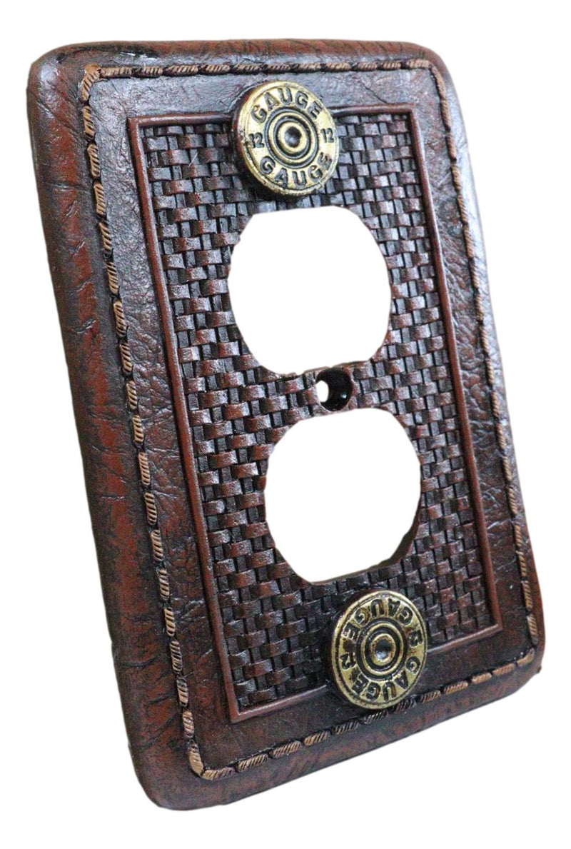 Pack of 2 Western 12 Gauge Shotgun Shells Double Receptacle Outlet Wall Plates