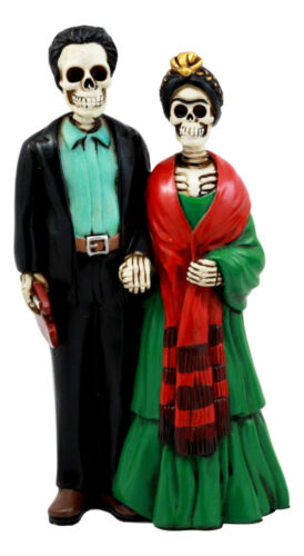 Day Of The Dead Mexican Artists La Pintora Skeleton Couple Figurine Decor Statue - Ebros Gift
