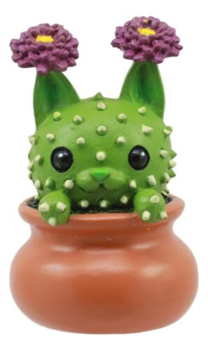 Cattus Cactus Cat In The Pot Figurine Whimsical Cat That Transforms Into Cactus