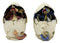 Ebros Colorful Red Blue Fantasy Egg Hatchling Baby Dragon Wyrmling Figurines Set of 2