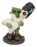 Ebros Pinheadz Monster with Voodoo Stitches Figurine 4.25"H Frankenstein & Bride