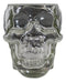 Ebros Skeleton Skull Glass Bowl Drink Stationery Office Holder Figurine Collectible