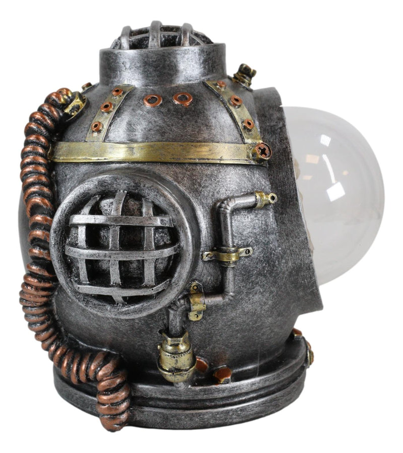 Ebros Steampunk Nautical Marine Diver Helm Submarine Ship Skull Macabre Figurine