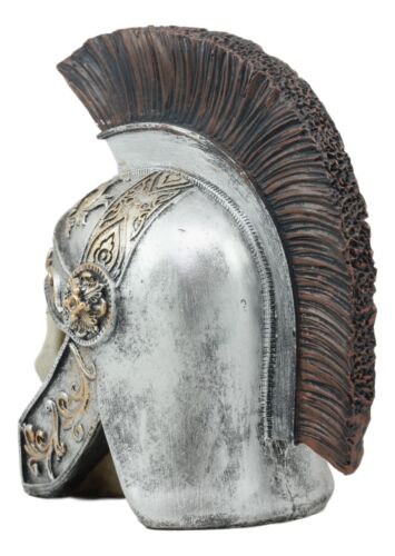 Praetorian Guard Roman Helmet Skull Statue 8.25"H Emperor Caesar Skull Figurine