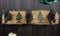 Rustic Forest Strolling Black Bears by Pine Trees 3 Pegs Wall Hooks Plaque 16"