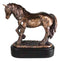 Rustic Western Clydesdale Tinker Mare Horse Pony Figurine With Trophy Base