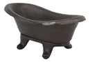 Cast Iron Rustic Bronze Bathtub Miniature 8"L As Tray Or Dish for Bar Soap Coins