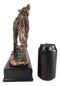 Rustic Forest Woodlands Howling Spirit Alpha Wolf Figurine With Trophy Base