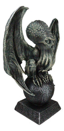 High Priest Great Old Ones Call of Cthulhu Sitting On Earth Globe Orb Figurine