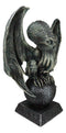 High Priest Great Old Ones Call of Cthulhu Sitting On Earth Globe Orb Figurine