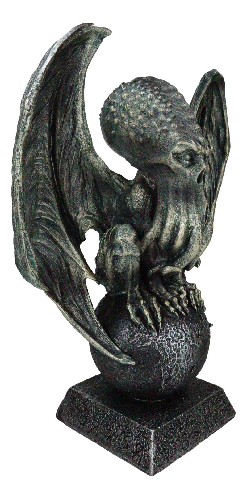 High Priest Great Old Ones Call of Cthulhu Sitting On Earth Globe Orb Figurine