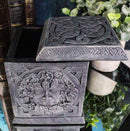 Wiccan Celtic Greenman Four Seasons Spring Summer Fall Winter Decorative Box